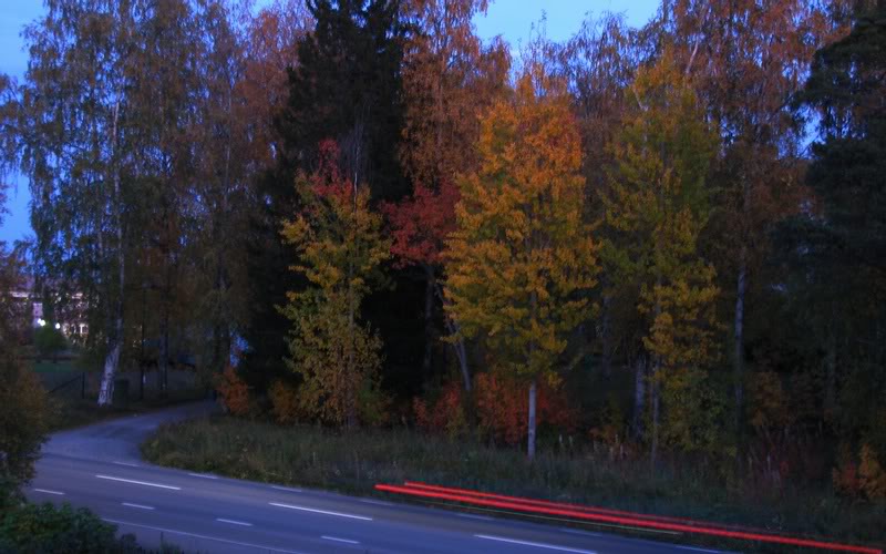 Darkness comes earlier ...