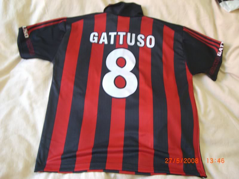 AC Mailand away back 8 Gattuso