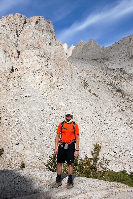 Justin near Mirror Lake, about mile 4.5
