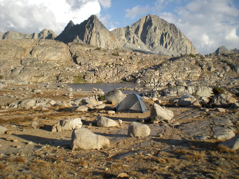 Campsite in Dusy Basin.