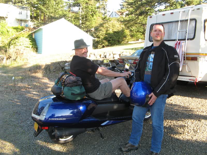 Terry checks out Todds Super Scooter