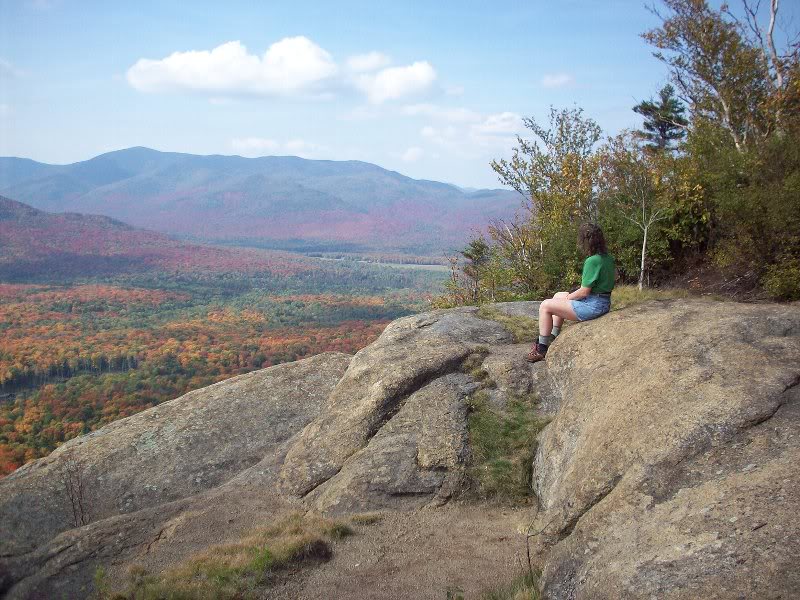 Fran on summit ledge