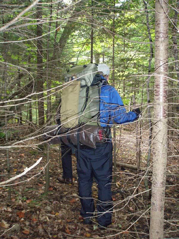 Dale making his way along the caves