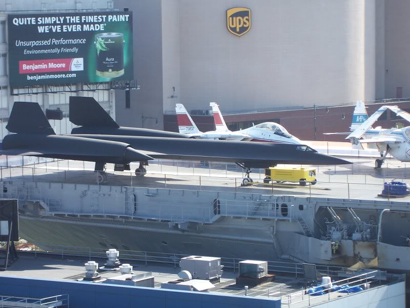 Intrepid museum on this side. That must be an SR71 Bla...