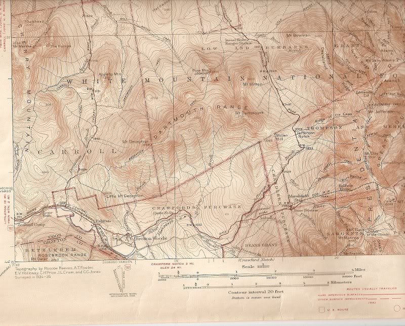 1938 USGS topo Mt. Deception