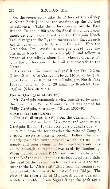 Carrigain Notch Trail 1936 WMG 2