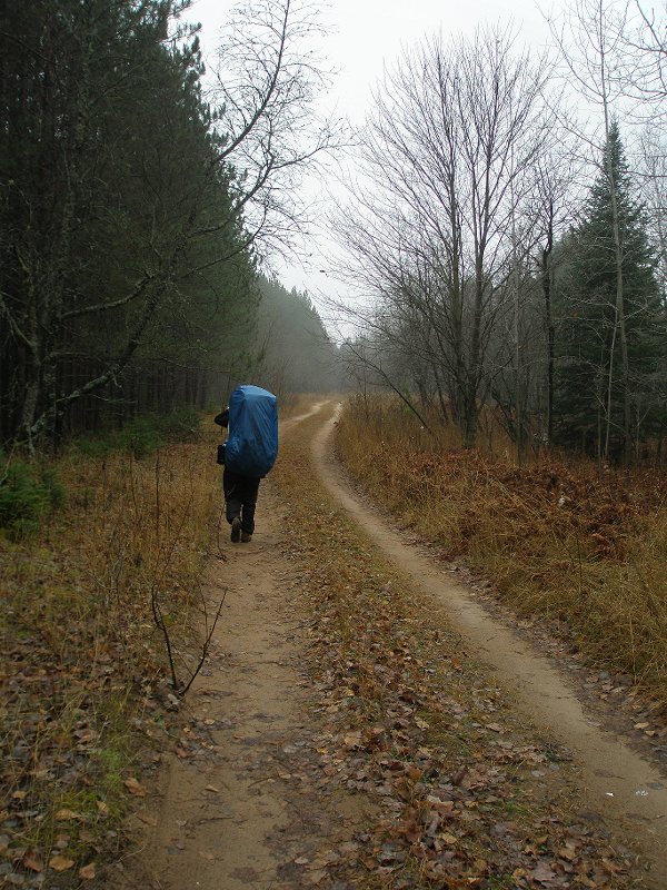 Bushwhack out to a two-track