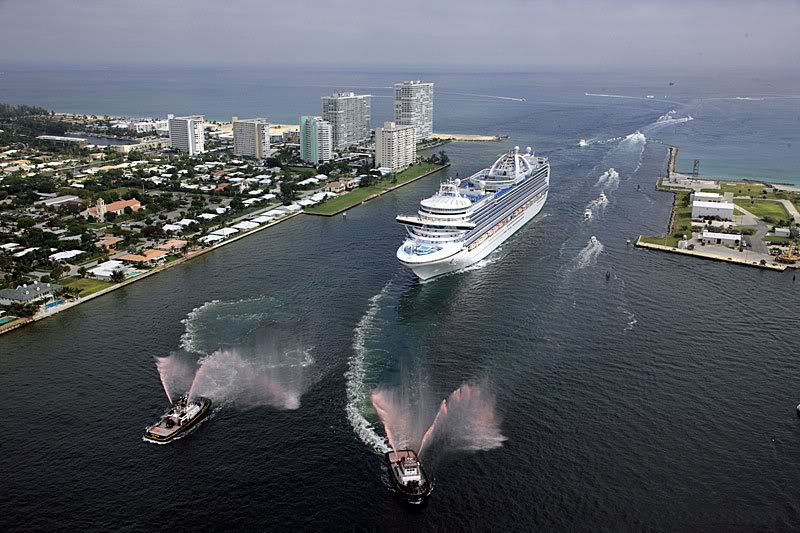 Ruby Princess Arrives in Port Everglades for her Naming...