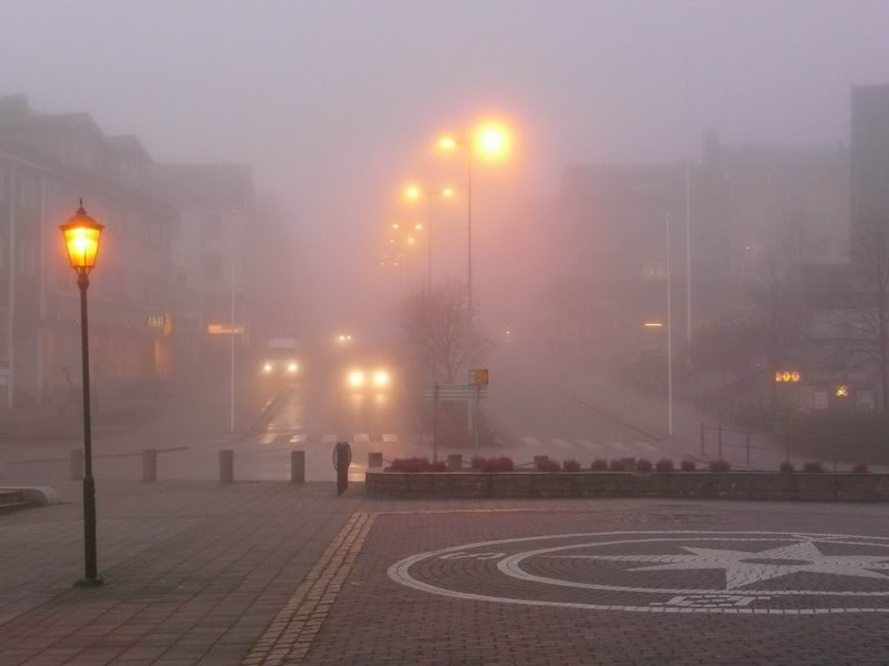 early morning visibility minimal