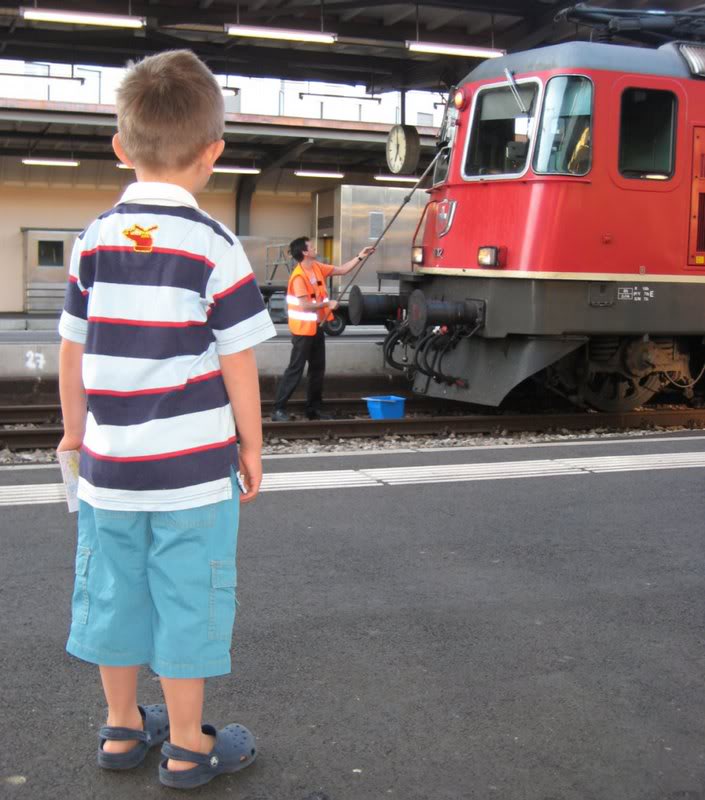 So that's how they clean train windows!