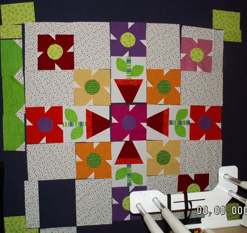 fitness quilt in progres