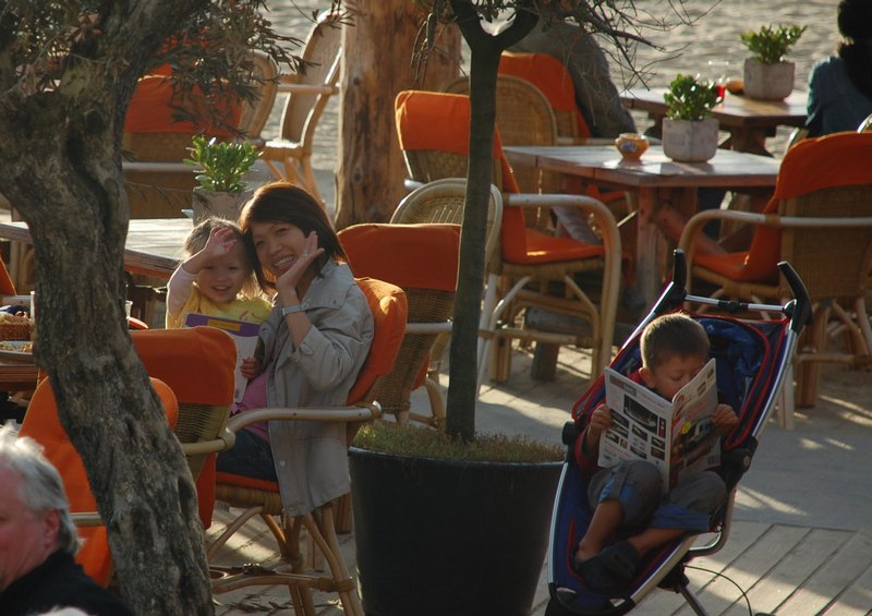 Dinner on the beach in Scheveningen