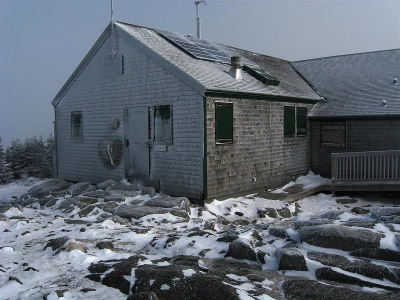 Greenleaf Hut - in the clouds