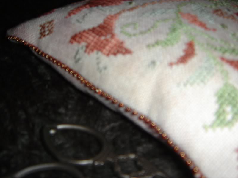 antique glass bead edge