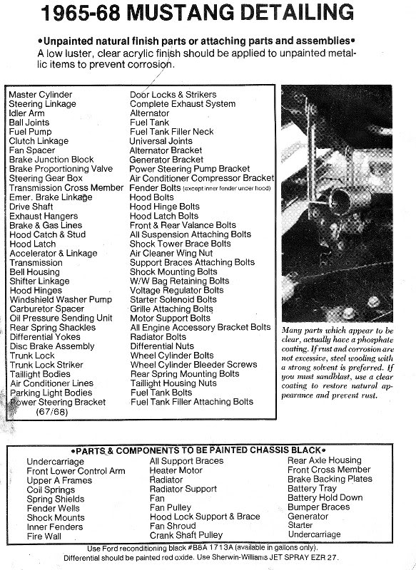 65-68 Mustang Detailing