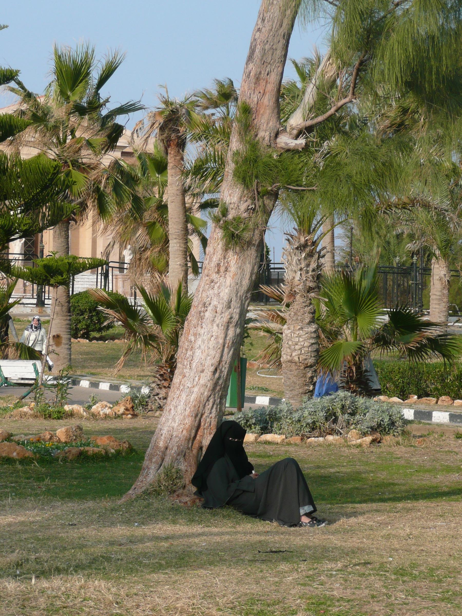 Relaxing in Montazah Park