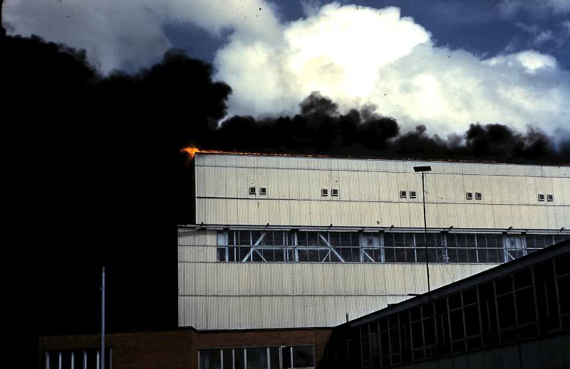 Brabazon hangar fire c1957 - 2