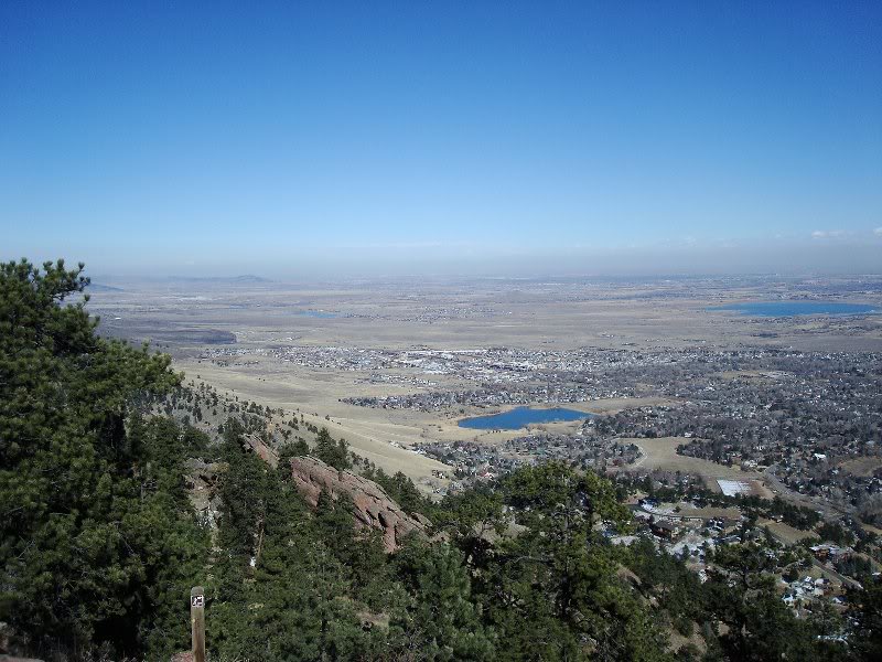Boulder, Co from Mt. Sinastas