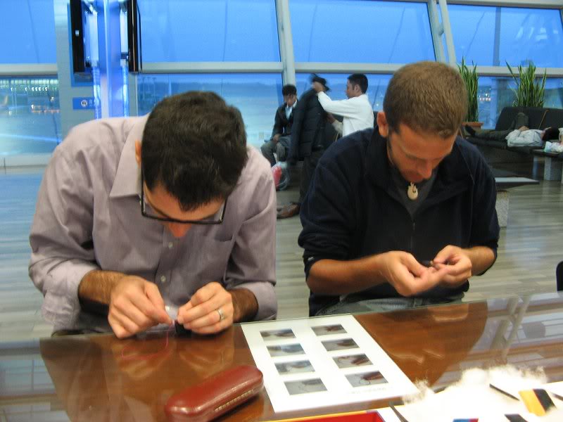 Mason and I Hard at Work in the Cultural Experience Zon...