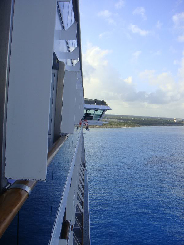 Forward view from our balcony