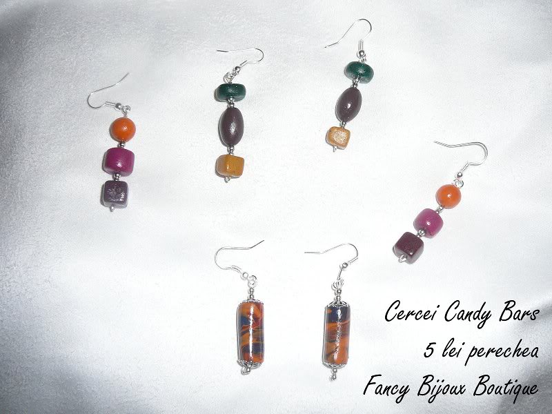 cercei Candy Bars 3 perechi 5 lei-perechea