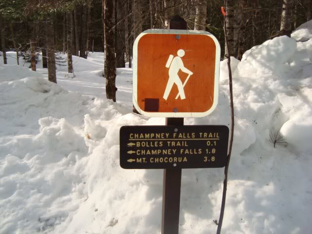 Champney Falls trailhead