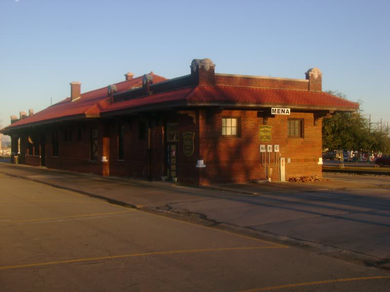 Kansas City Southern Depot, Mena Arkansas, Curbside