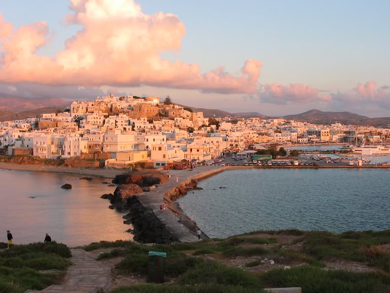 Naxos Town (Chora) from Portera