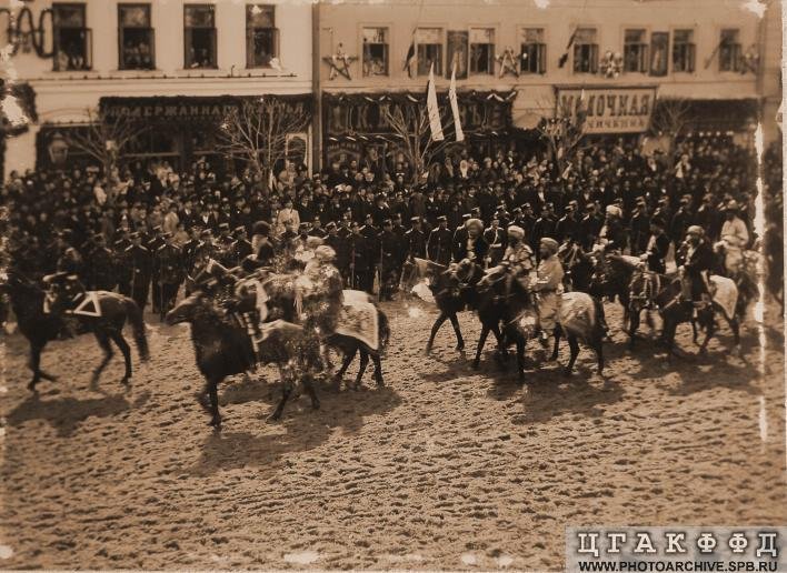 Passing of the Bokharan deputation in Tverskaya Str