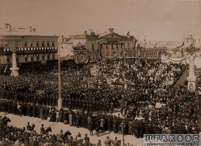 View of the stand in Strastnaya Square