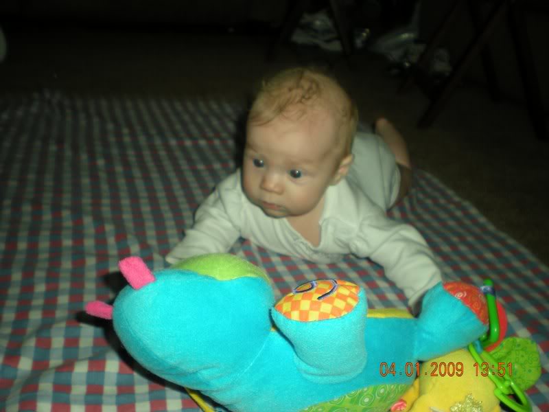 Jocelyn loves tummy time