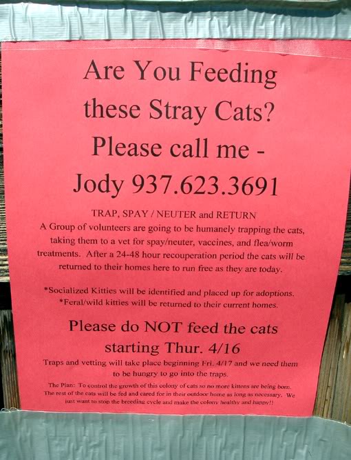 Wildwood notice to feeders