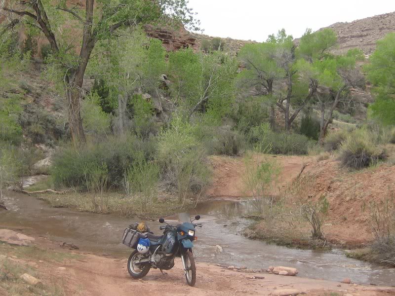 KLR goes for a swim in Granite Creek