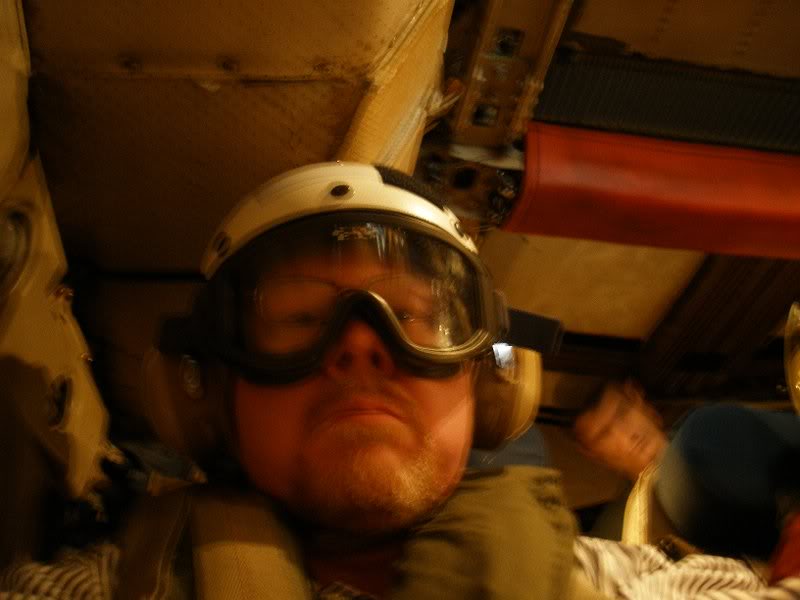 Ted Cahall on board the C-2A Greyhound COD