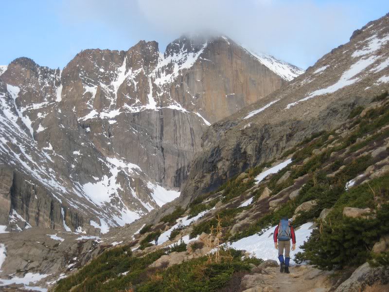Approaching Chasm Lake