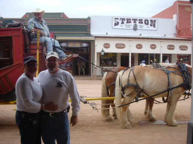 Donna and Pete in Tombstone, Az