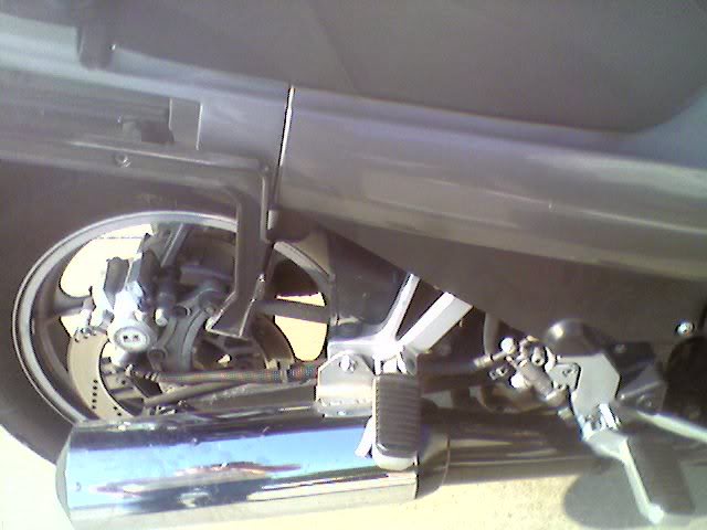 Rear brake lines.
