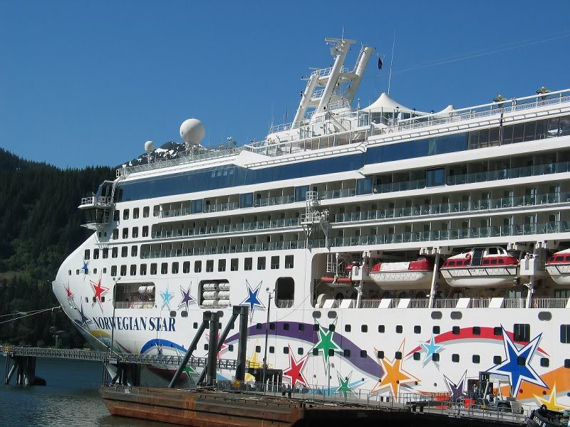 NCL Star docked in Juneau