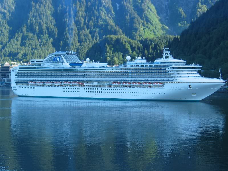 Sapphire Princess getting ready to dock