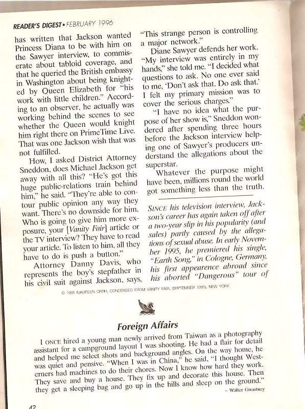 Reader's Digest Michael Jackson 1996 (2)