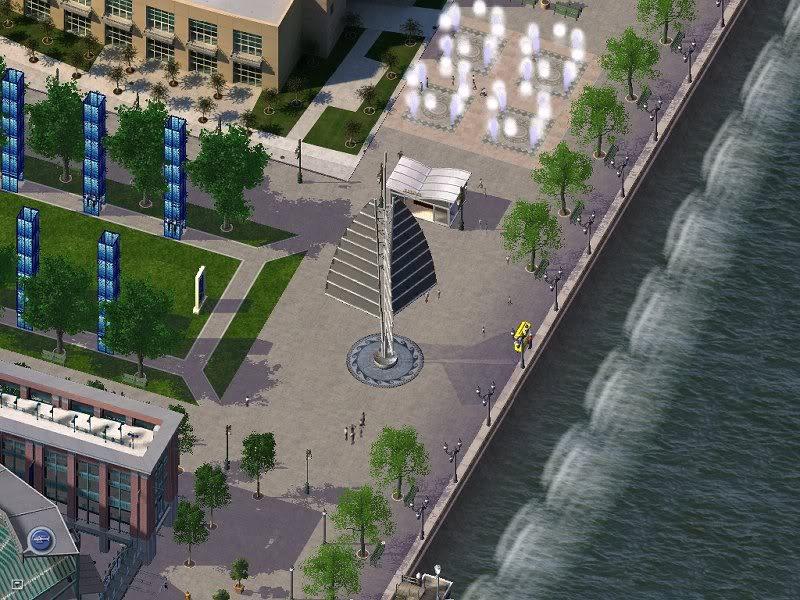 Sail Monument and Fountain Plaza