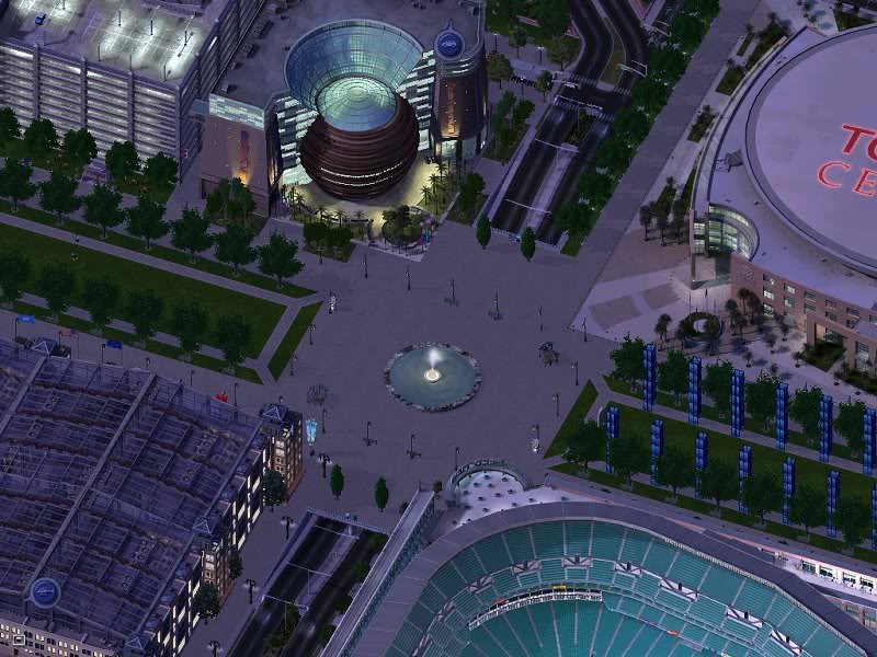 Sports Plaza @ Night