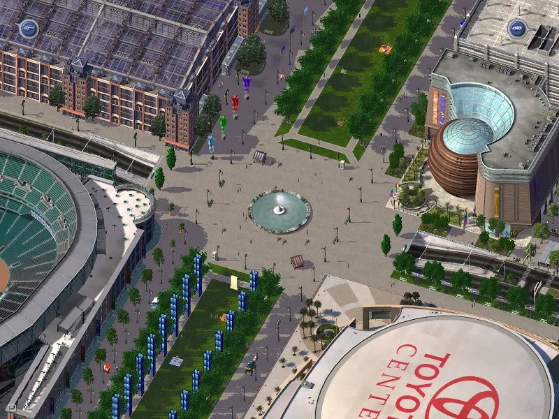 Sports Plaza Fountain