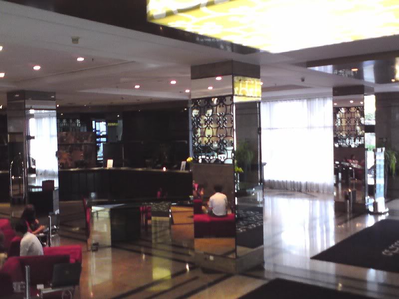 Lobby, background with reception.