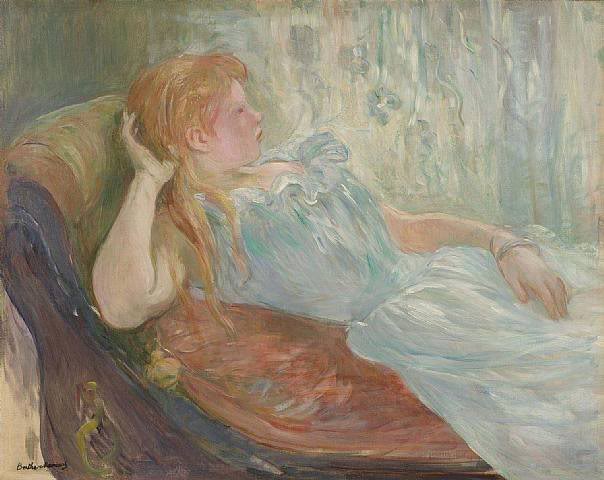 Berthe Morisot - Morisot Jeune fille etendue