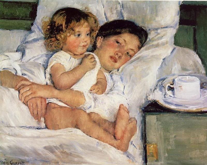 Cassatt - Breakfast in Bed