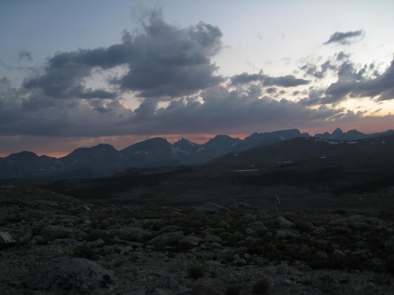 Sunset on the Great Western Divide