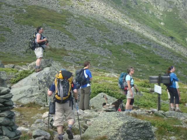 At Boott Spur/Boott Spur Link junction: Kevin on the ro...