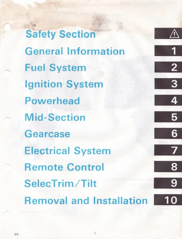 1989 - OMC Sea Drive - Page i