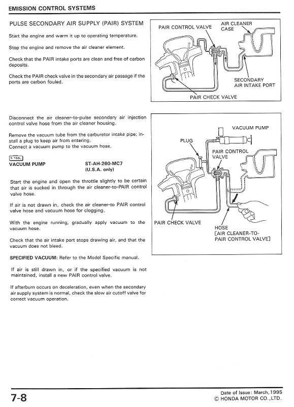 EVAP Control System Checks 4